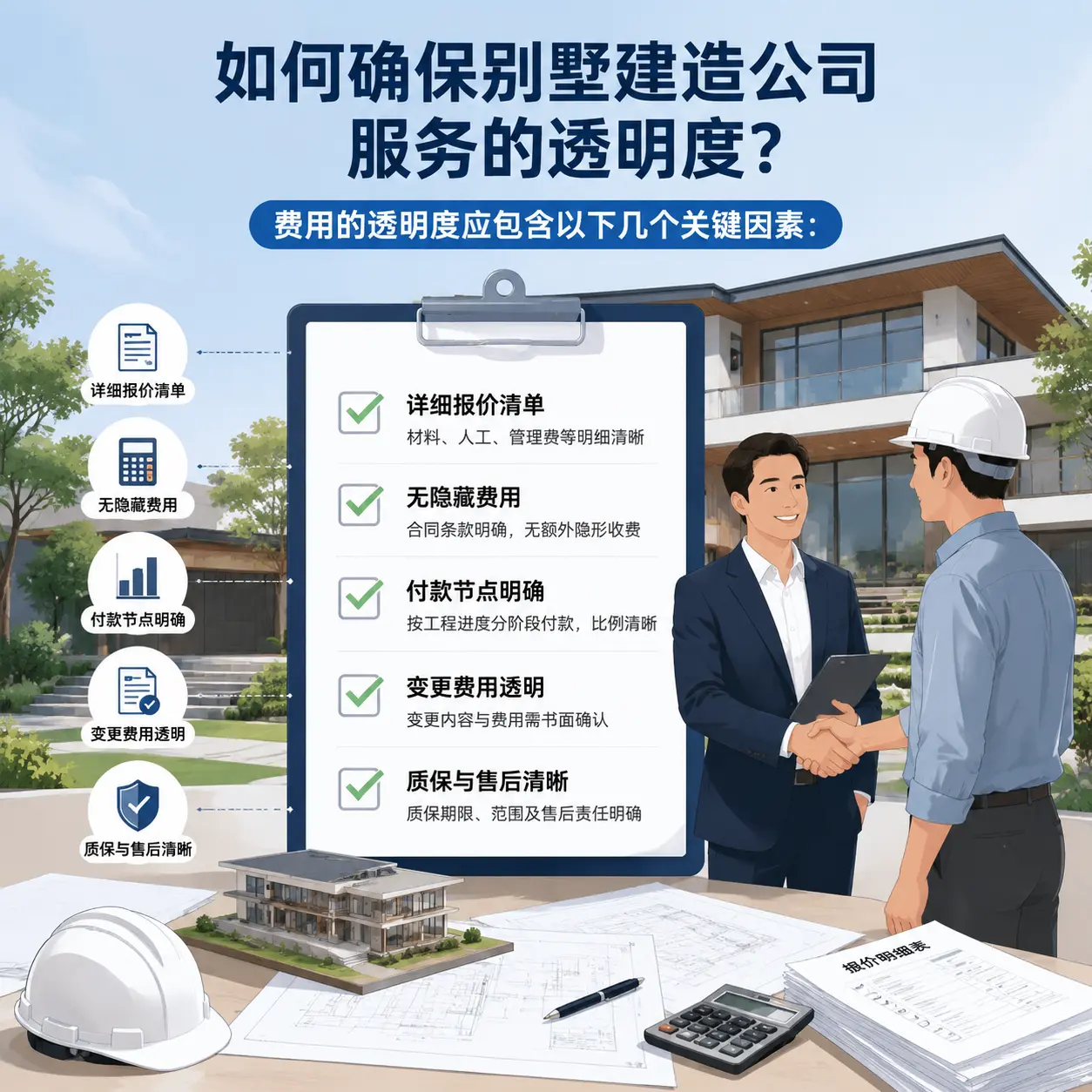 在 岑巩 如何确保别墅建造公司服务的透明度？