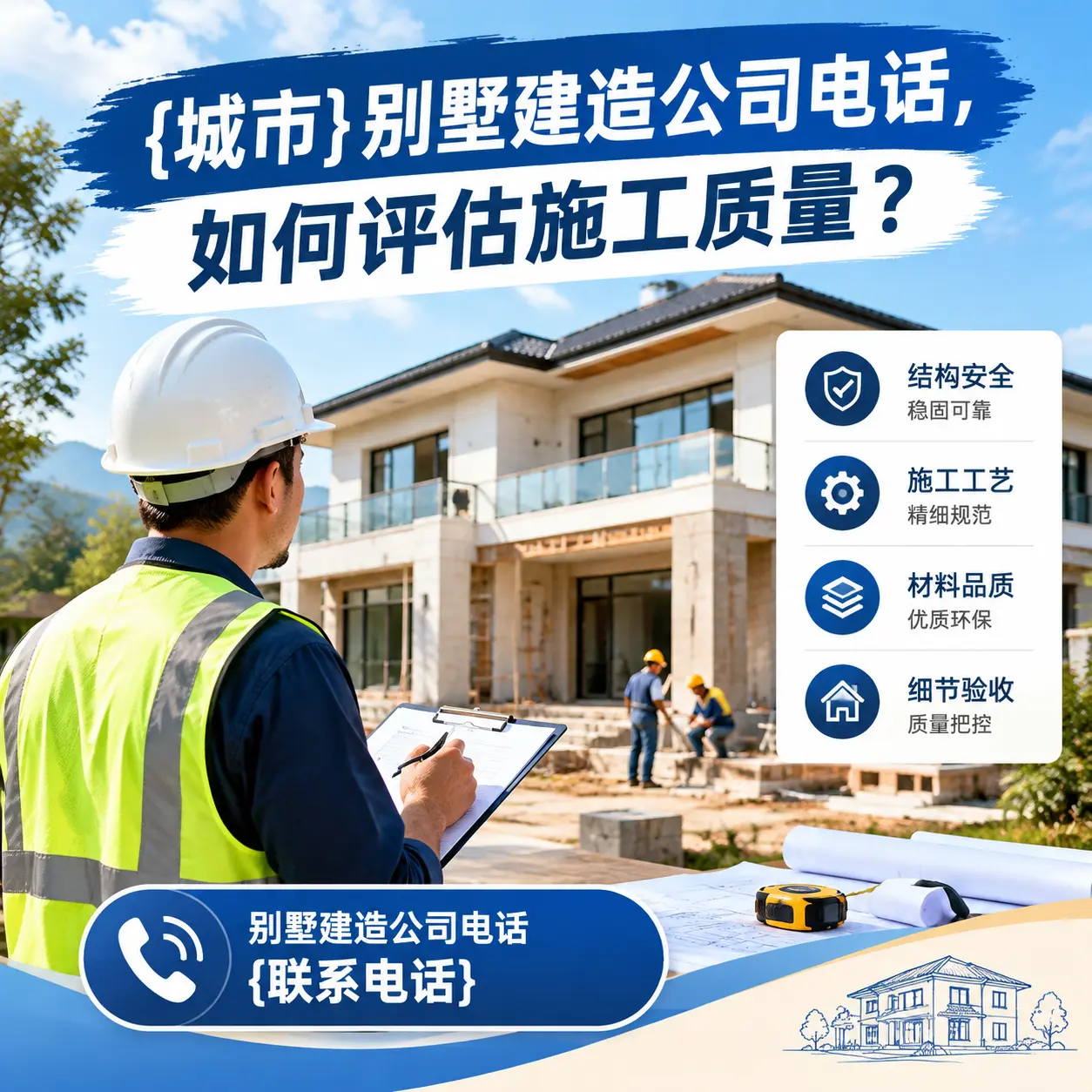 岑巩别墅建造公司电话，如何评估施工质量？