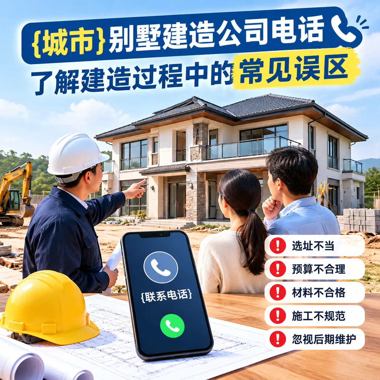 岑巩别墅建造公司电话，了解建造过程中的常见误区